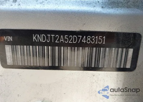 2013 Kia Soul z USA, uszkodzony, nr VIN KNDJT2A52D7483151